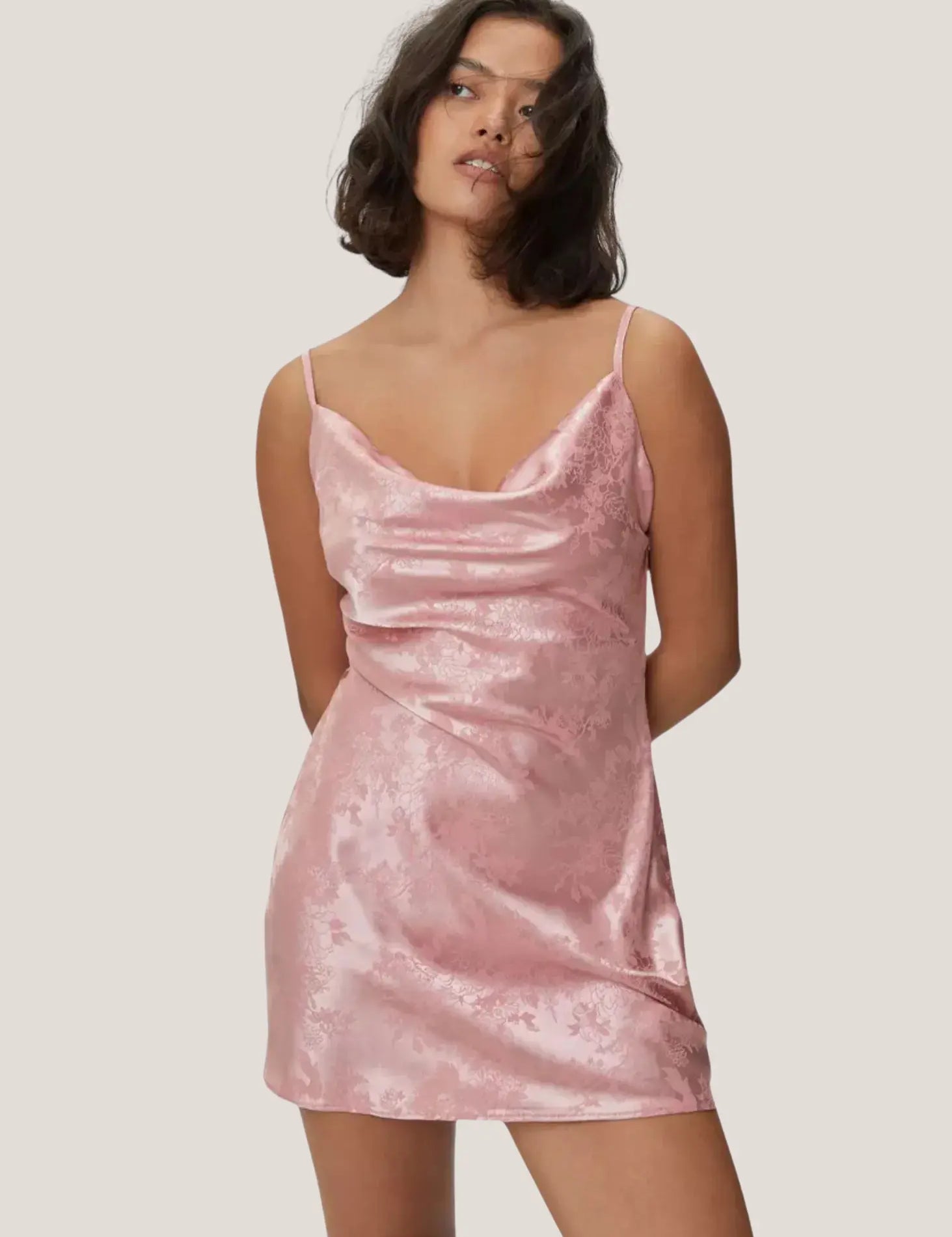Starlit-Satin-Jacquard-Mini-Dress-Bright-Pink-Cowl-Neck-Party-Essential-pink-2.webp