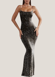 Lan Nude Sparkle Maxi